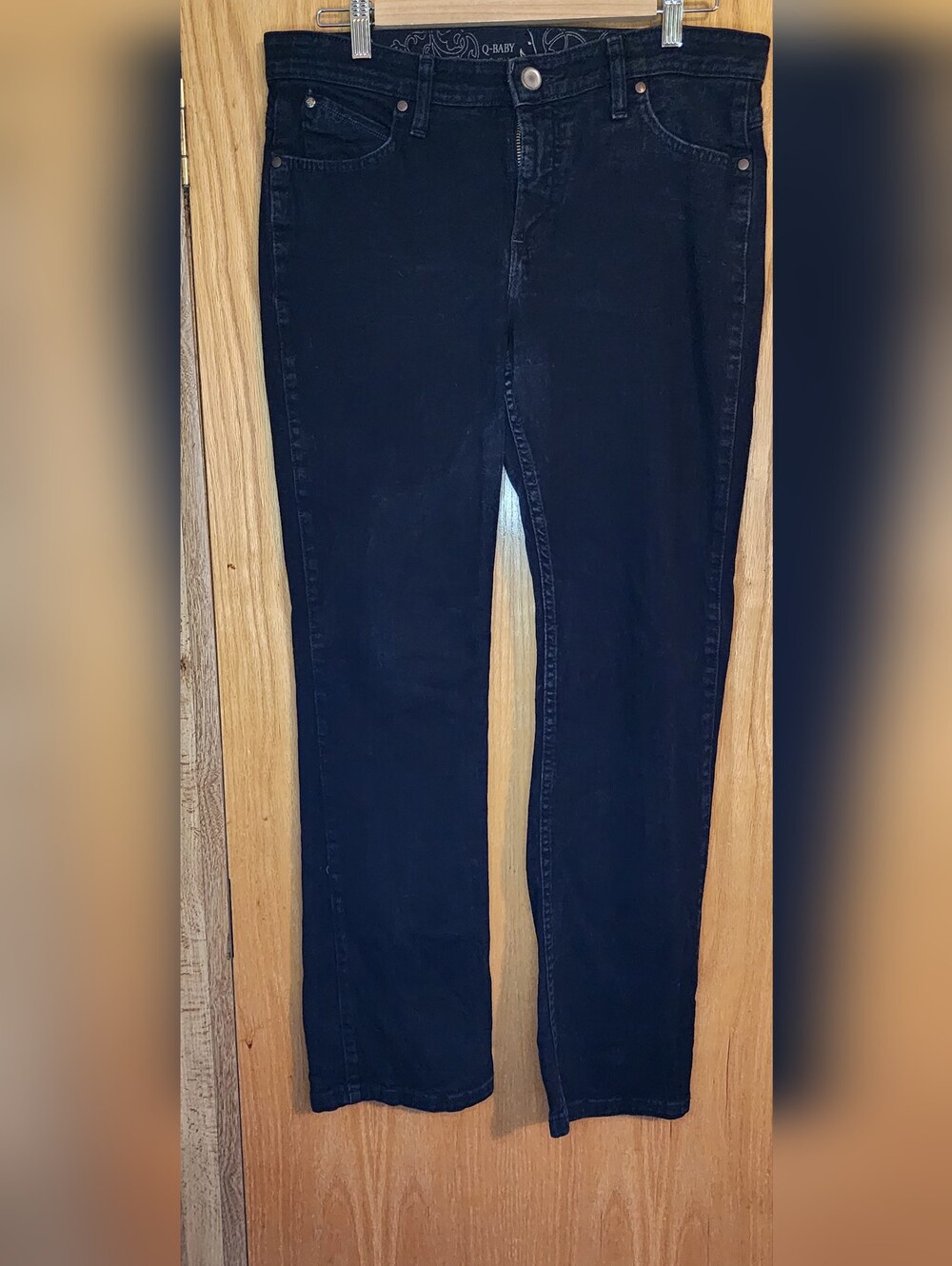 Wrangler Q. Baby's Black Women’s Jeans 9/10 × 30